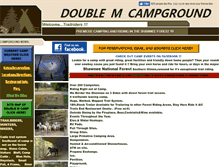 Tablet Screenshot of doublemcampground.com